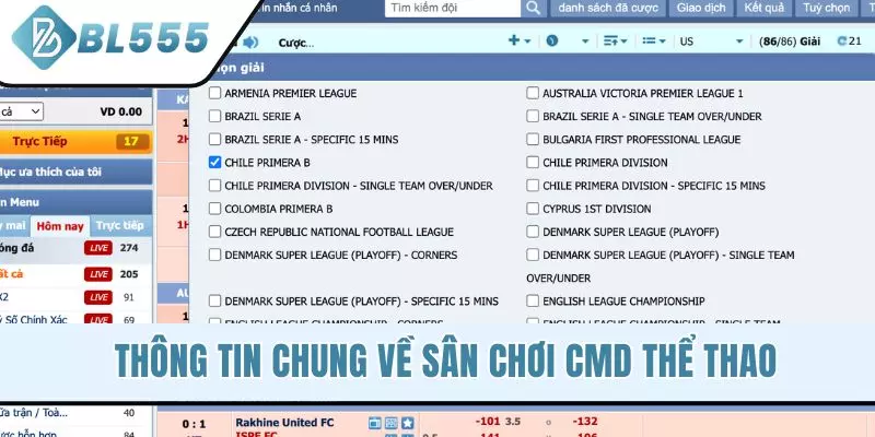 Thông tin chung về sân chơi CMD Thể Thao