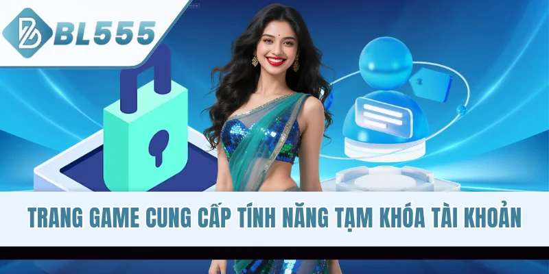 Trang game cung cấp tính năng tạm khóa tài khoản